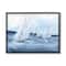 Stupell Industries White Sailboats Coasting Ocean Waters Blue Tide Framed Wall Art
